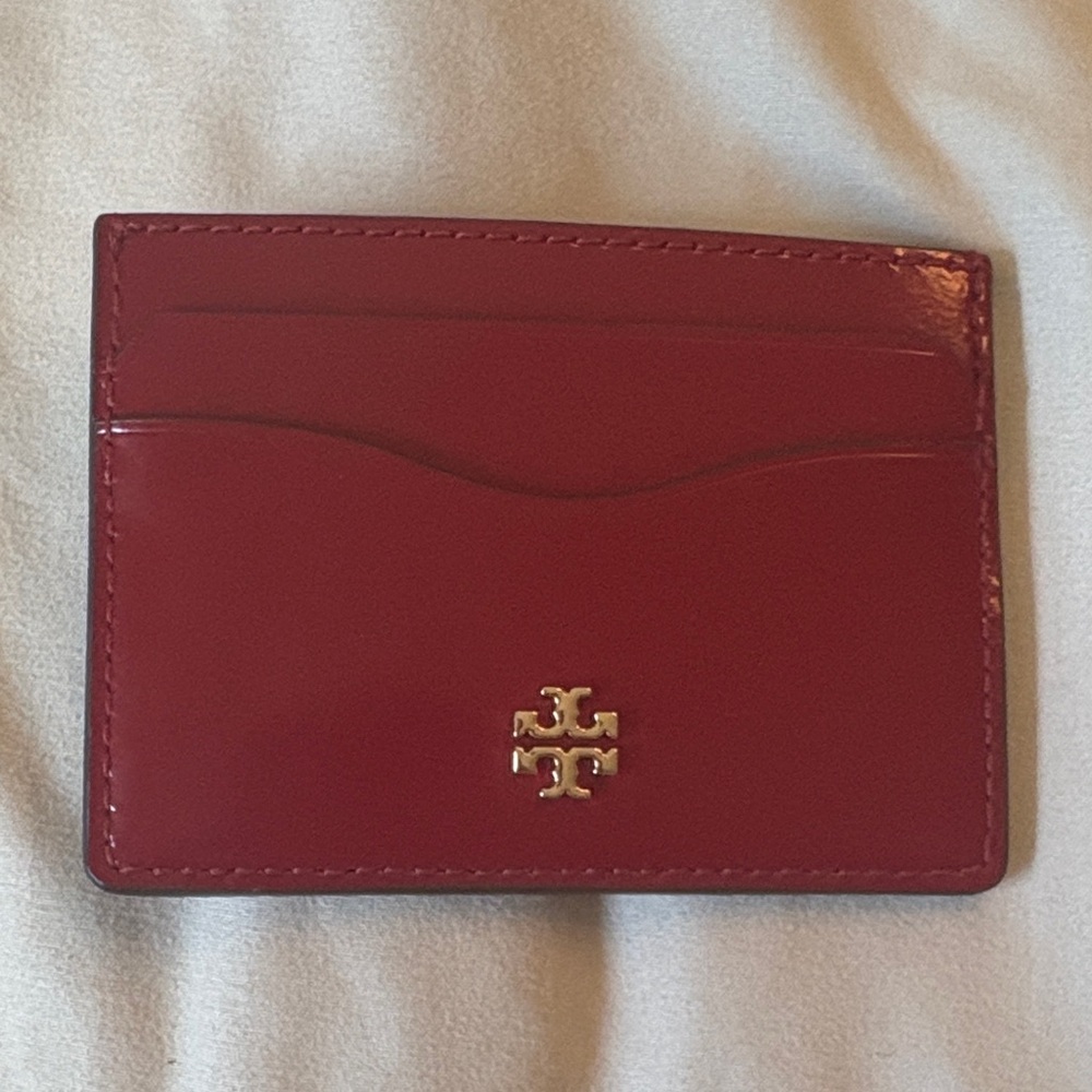 Tory Burch Cherry Red Card Holder
